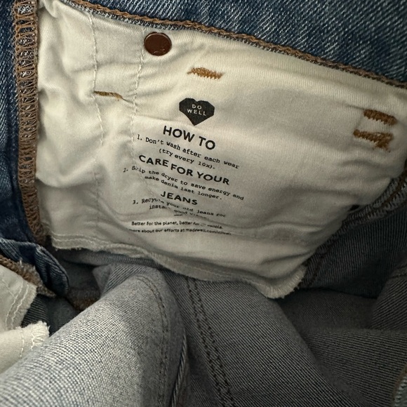 Madewell 10” High-Rise Skinny Jeans-Raw Hem Sz 24 - Picture 13 of 13